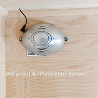 4-Person Indoor Sauna Built for Home Wellness, 6.0kW Harvia Heater, Canadian Hemlock Wood, Double-Tier Bench
